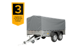 Twee-assige aanhanger 264x125 UNITRAILER GARDEN 264/2 KIPP met H-800 frame en grijze kap