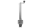 Roue de support, jockey automatique WINTERHOFF VK 60-BLH-255 SB avec poignée, 500 kg, 60 mm, 670-905 mm