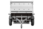 Lichte aanhanger 200x125 UNITRAILER GARDEN 201 KIPP met BIS-zijwanden en aluminium afdekking