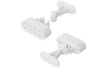 Loquet, poigné de porte de caravane ou de camping-car ProPlus 362622V02, poignée blanche à ressort pour maintenir la porte